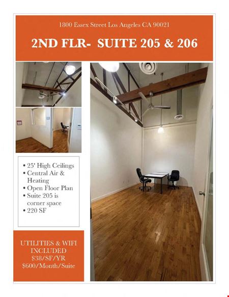A look at 1800 Essex Street Unassigned space for Rent in Los Angeles
