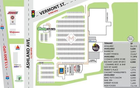 A look at Raceway Park Shopping Center Retail space for Rent in Calumet Park