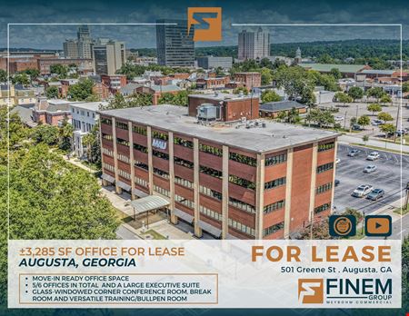 A look at &#177;3,285 SF Downtown Office Space Commercial space for Rent in Augusta