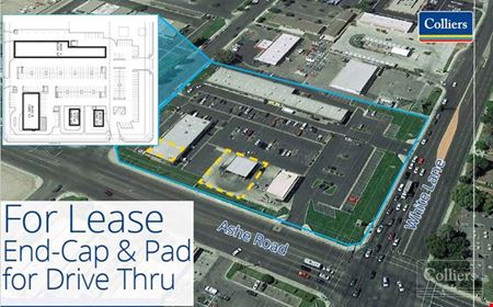A look at End-Cap Space for Available commercial space in Bakersfield