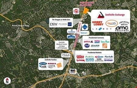 A look at Snellville Exchange Commercial space for Rent in Snellville