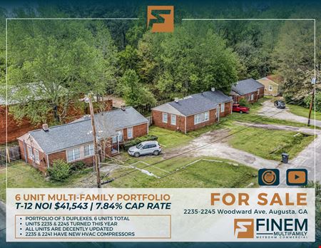 A look at 6 Unit Multifamily Investment Portfolio commercial space in Augusta