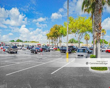 A look at Sunset West Shopping Center commercial space in Miami