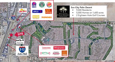 A look at Varner Road &amp; Newcastle Drive Retail Corner Commercial space for Rent in Indio