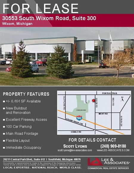 A look at 30553 S. Wixom Rd. commercial space in Wixom