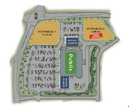 A look at Publix-anchored Shopping Center commercial space in Mauldin