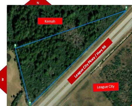 A look at Inline Triangular Tract fronting Hwy 96 commercial space in Kemah