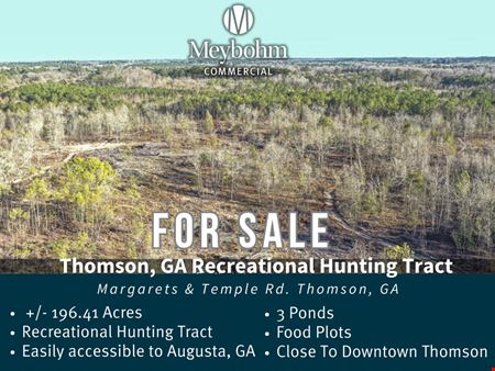 A look at 196 Acres Recreational Hunting Tract in Thomson, GA commercial space in Thomson