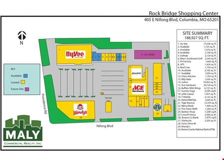 A look at Rock Bridge Shopping Center- Unit 11 Office space for Rent in Columbia