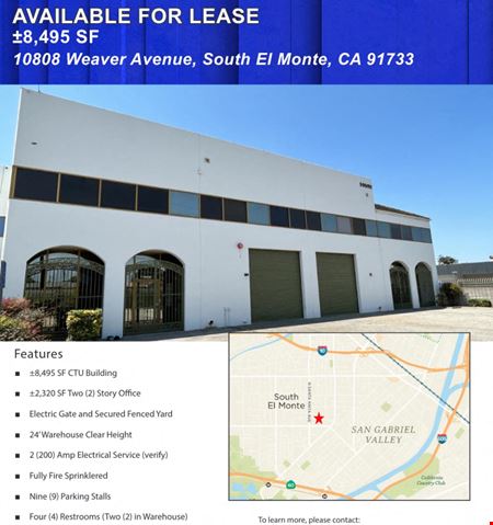 A look at 10808 Weaver Ave commercial space in South El Monte