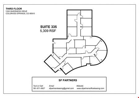 A look at 5309 SF Suite 335 Professional Office Spaces in Colorado Office space for Rent in Colorado Springs