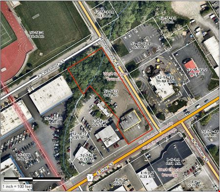 A look at Corner Retail Pad Site | .82 Acres | West Chester PA commercial space in West Chester