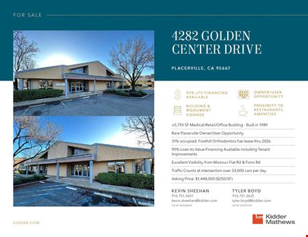 A look at 4282 Golden Center Drive commercial space in Placerville