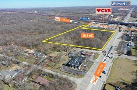A look at $1 Auction – Signalized Hard Corner 10.3 AC Parcel | 37K VPD | Chicago MSA commercial space in Olympia Fields