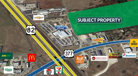 A look at 46 Acres of Commercial Land Ready for Build To Suit commercial space in Whitesboro