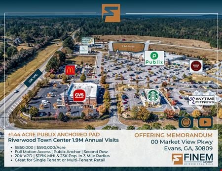 A look at ±1.44 Acre Publix Anchored Pad commercial space in Evans