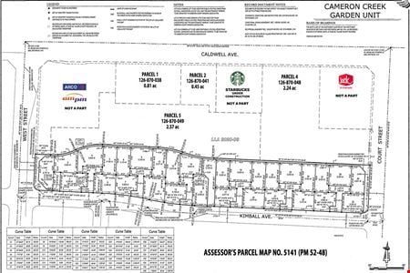 A look at Cameron Creek Marketplace Commercial Parcels for Ground Lease or Build-to-Suit Retail space for Rent in Visalia