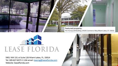 A look at 14505 Commerce Way Office space for Rent in Miami Lakes
