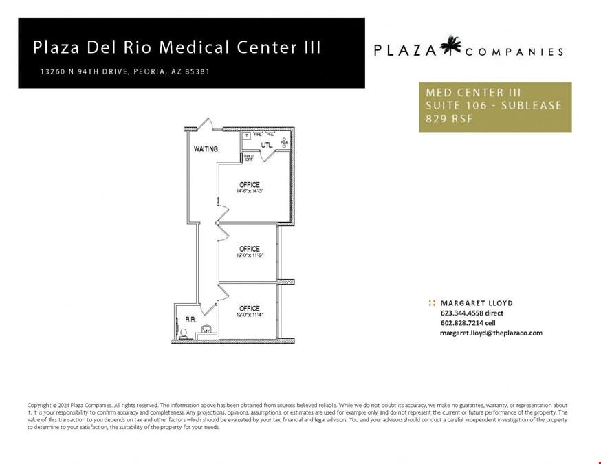 Plaza del Rio Medical Center III - Sublease