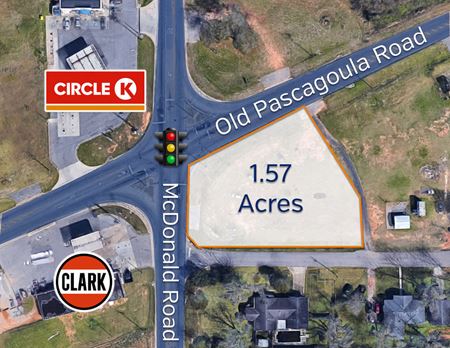 A look at Old Pascagoula Rd @ McDonald Rd. commercial space in Theodore