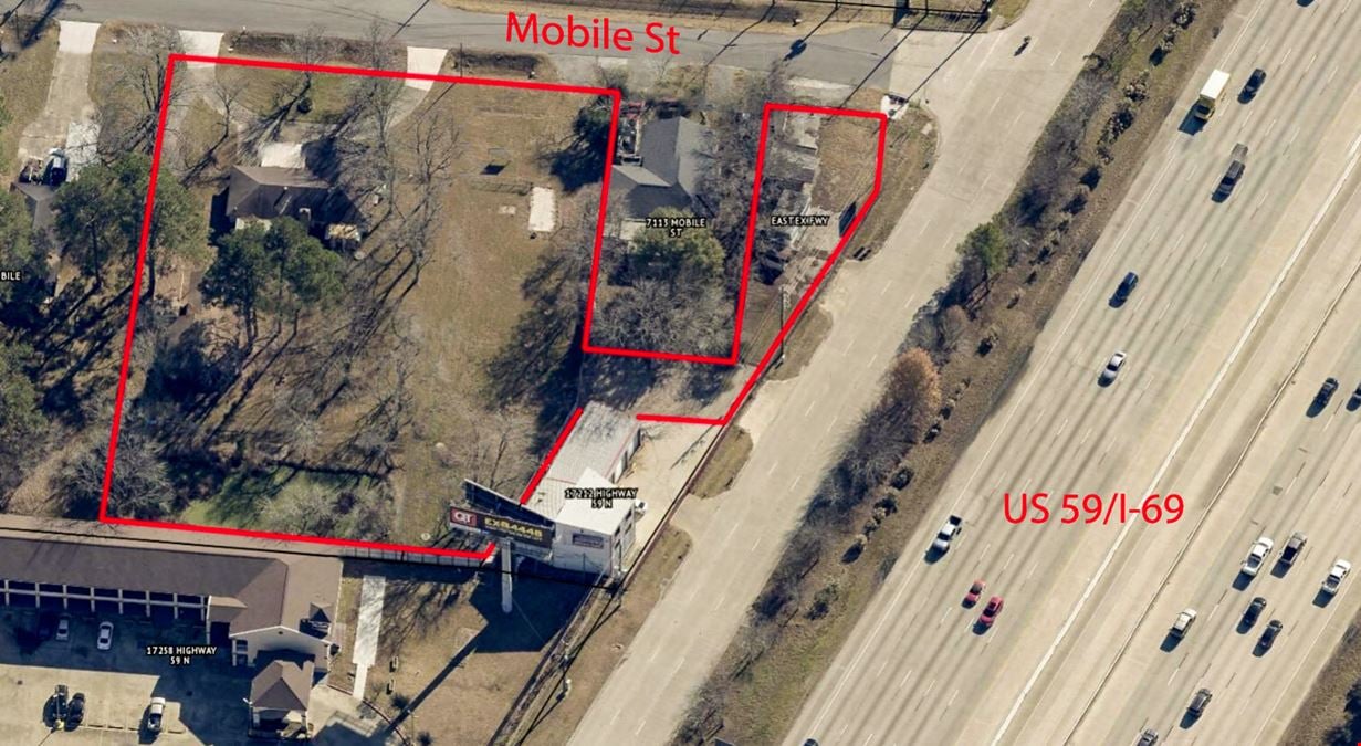 1.5 AC of land with Direct access to US 59/I-69 for Sale!