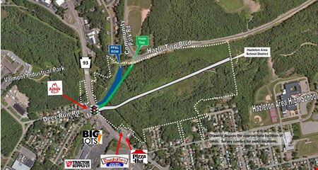 A look at 83+/- Acres - SR 93 commercial space in West Hazleton