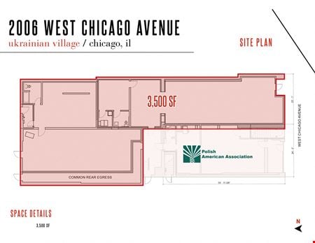 A look at 2006 West Chicago Avenue Retail space for Rent in Chicago