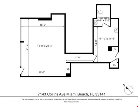 A look at 7143 Collins Ave Miami Beach Commercial space for Rent in Miami Beach