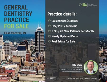 A look at #1011699 - General Dentistry Practice for Sale - East Central IN  commercial space in East Central