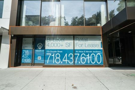 A look at 4,015 SF | 173 Chrystie St | Prime LES Retail Space for Lease commercial space in New York