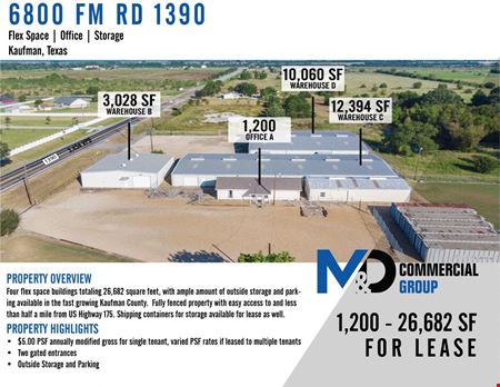 A look at 6800 FM 1390 commercial space in Kaufman