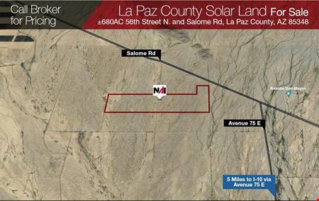 A look at ±680 AC La Paz County Solar Land commercial space in La Paz