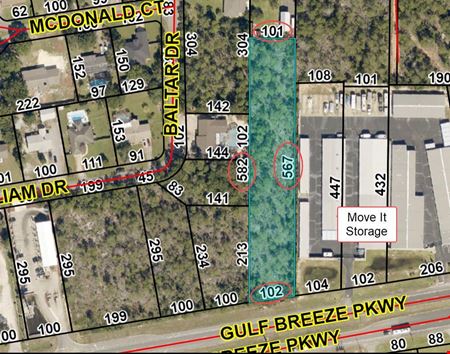 A look at Vacant Land 1.34 ac/ 4282 Gulf Breeze Pkwy commercial space in Gulf Breeze