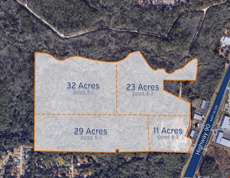 A look at FOR SALE: 95 Acres, B-3/R-1 commercial space in Mobile