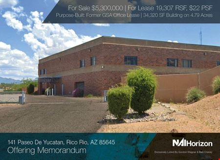 A look at Former Purpose-Built GSA Leased Property commercial space in Rio Rico