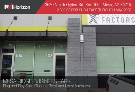 A look at Mesa Ridge Business Park Office space for Rent in Mesa