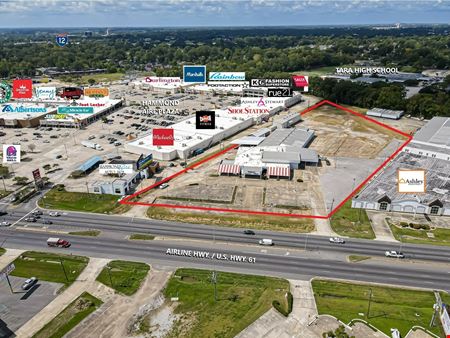 A look at Over 6 Acres of High Traffic Retail Land with +/- 39,582 SF of Bldg. Office space for Rent in Baton Rouge