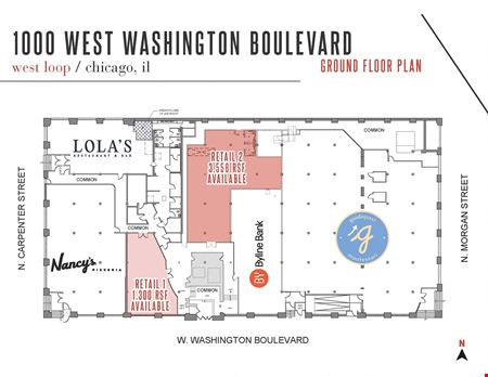 A look at 1000 W Washington Boulevard Retail space for Rent in Chicago
