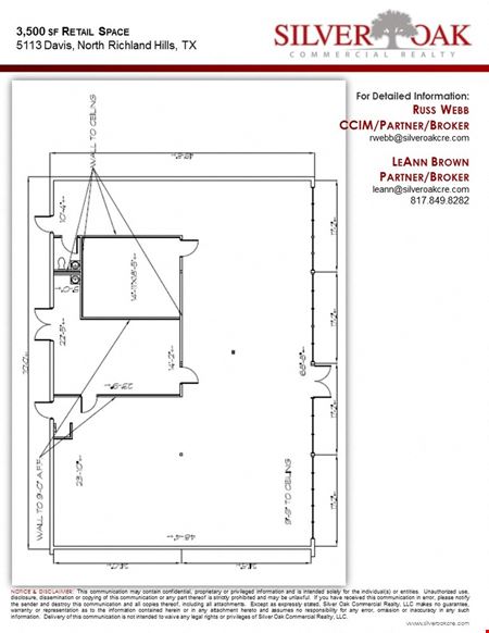 A look at 5113 Davis Blvd. Office space for Rent in North Richland Hills