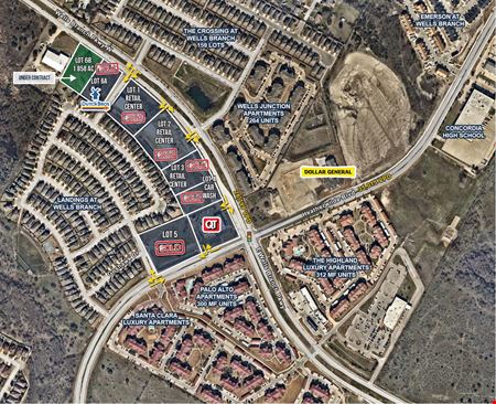 A look at Heatherwilde & Wells Branch Pad Sites commercial space in Pflugerville