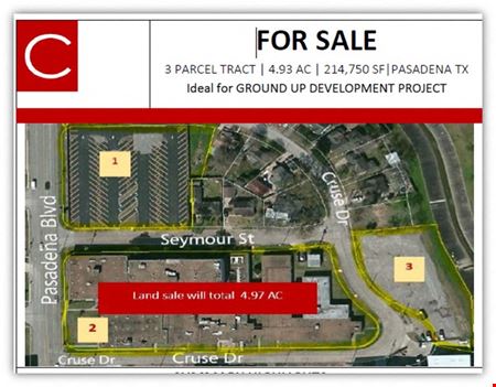 A look at 3-parcel tract on Pasadena Blvd., off Hwy 288, 18 miles SE Houston commercial space in Pasadena