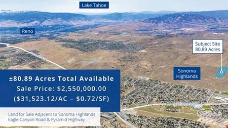 A look at LAND  FOR SALE commercial space in Sparks