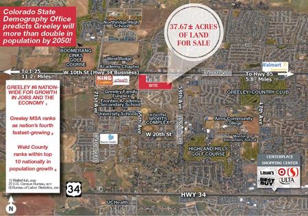 A look at Greeley Development Sites Commercial space for Sale in Greeley