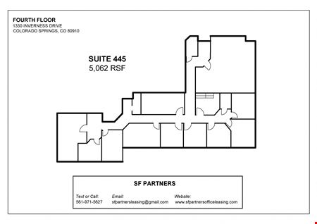 A look at 5062 SF Suite 445 Professional Office Spaces in Colorado commercial space in Colorado Springs