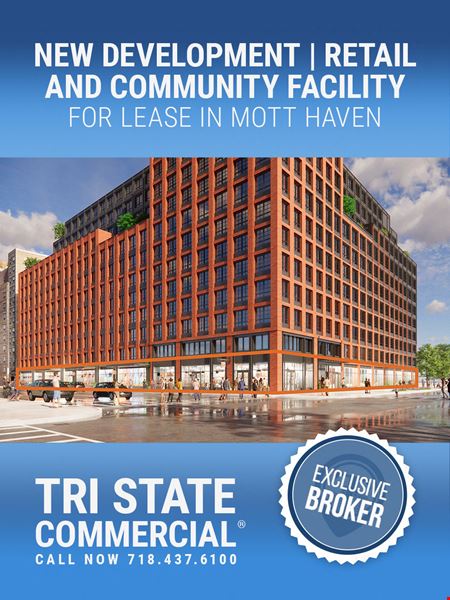 A look at 359 - 5,381 SF | 40 Bruckner Blvd | New Development | Retail + Community Facility Spaces For Lease Retail space for Rent in Bronx